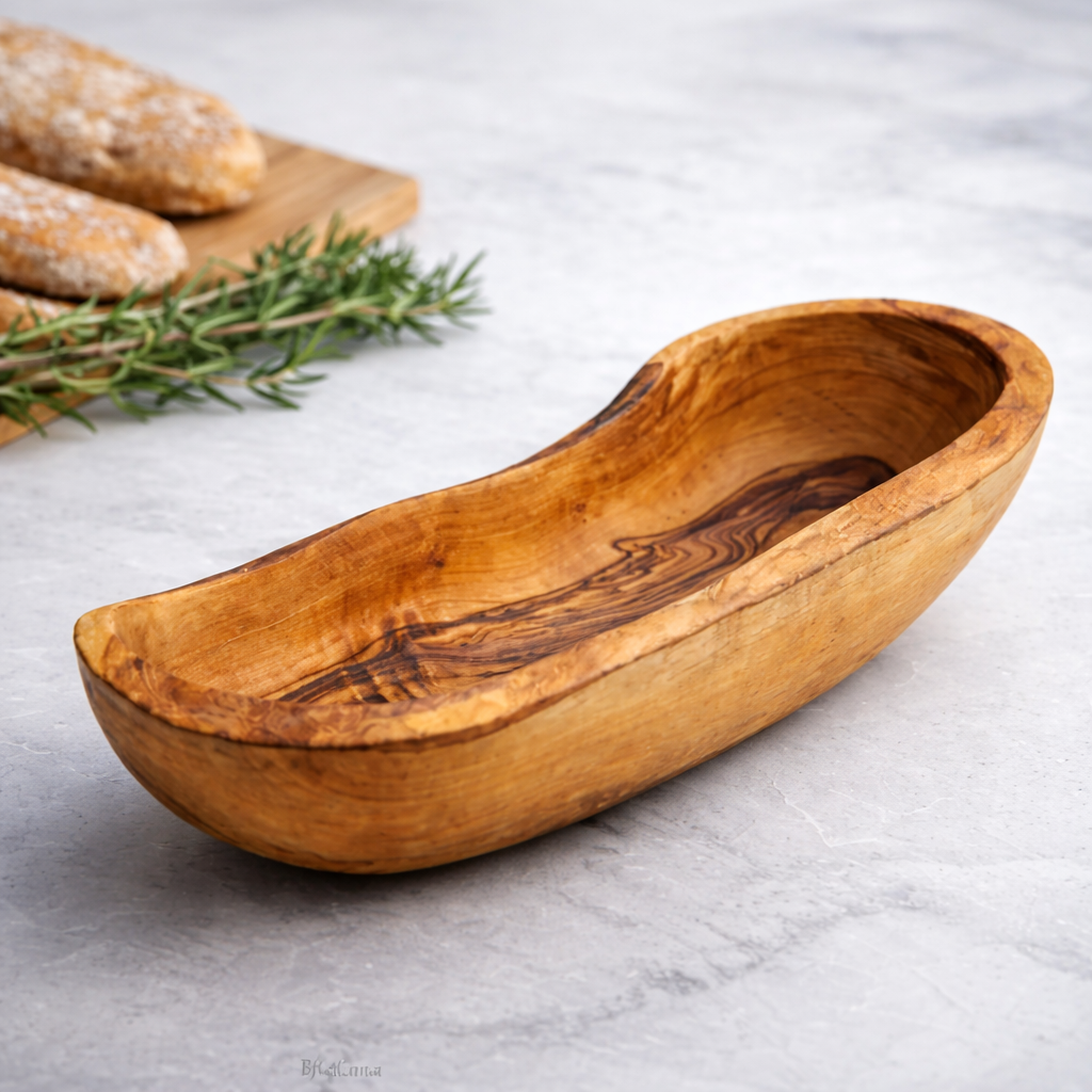 Bol en bois d'olivier fait main