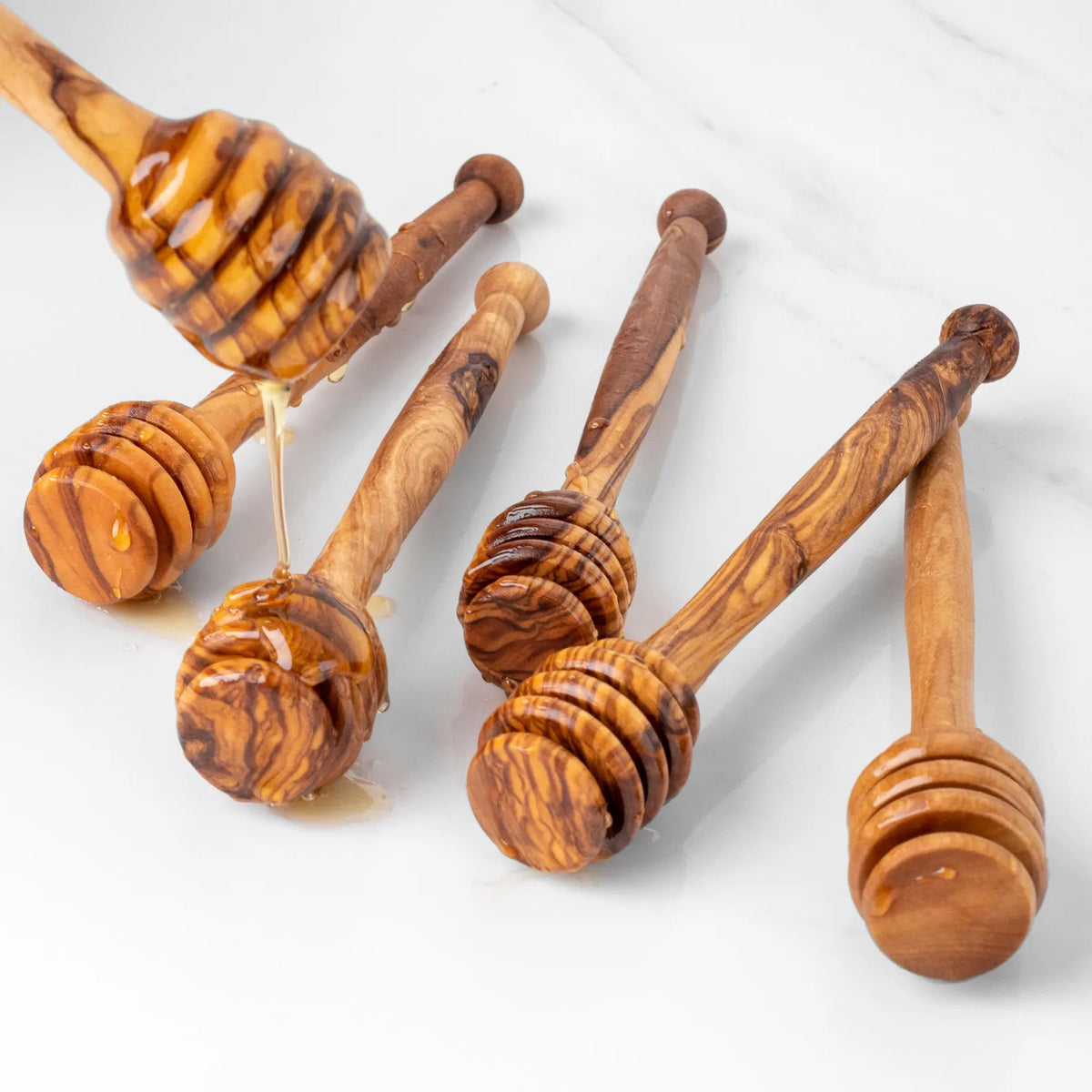 Cuillère à miel en bois d'olivier