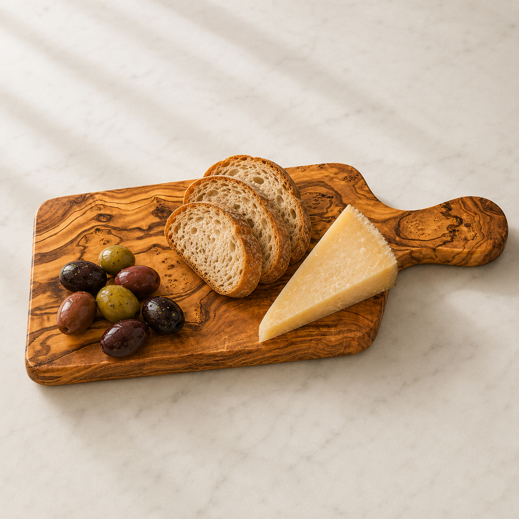 Petite planche à découper en bois d'olivier 25 cm