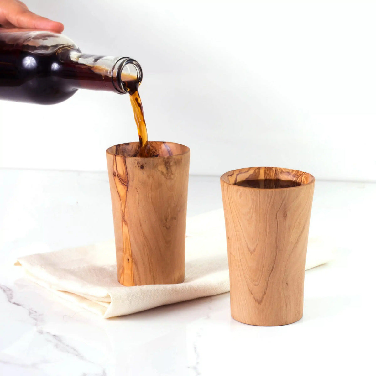 mug en bois d'olivier fait main