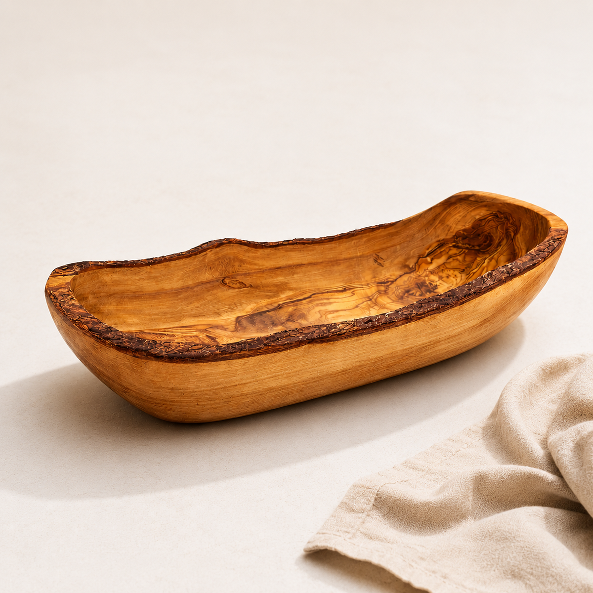 Bol en bois d'olivier fait main