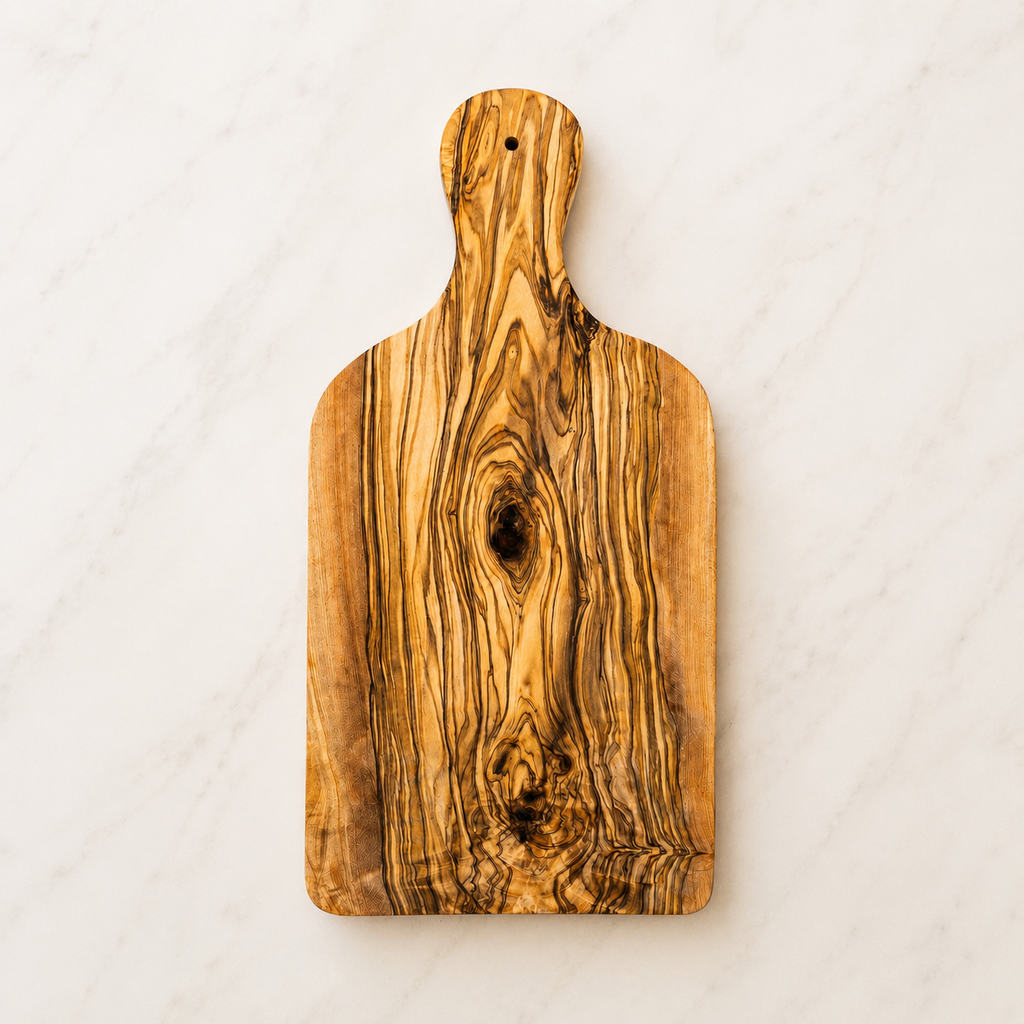 Petite planche à découper en bois d'olivier 25 cm