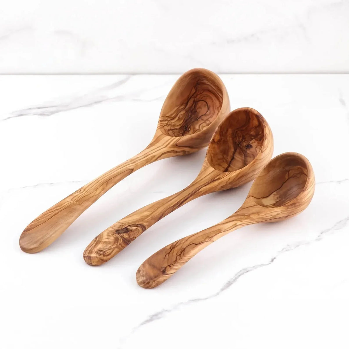 Louche en bois d'olivier faite main