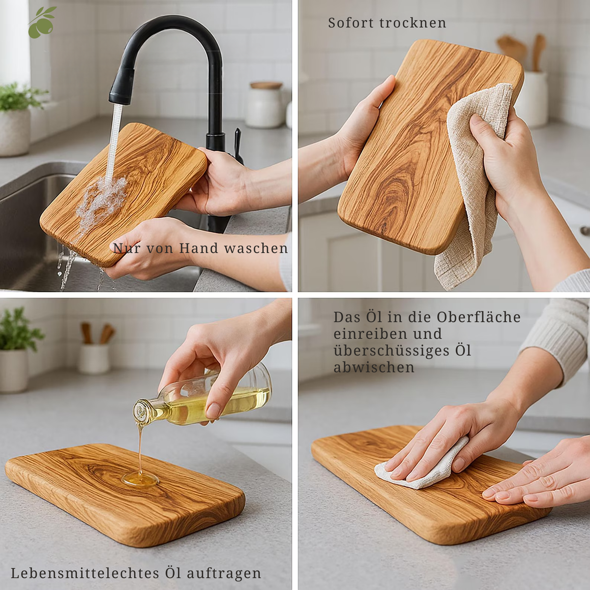 Grande planche de service en bois d'olivier 45 cm