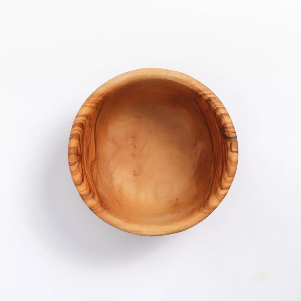 Bol artisanal de taille moyenne en bois d'olivier