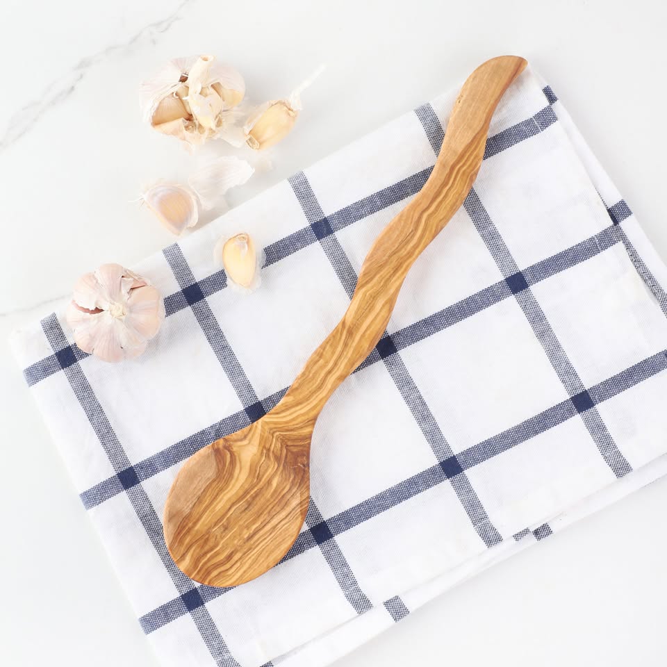 Cuillère de cuisine en bois d'olivier