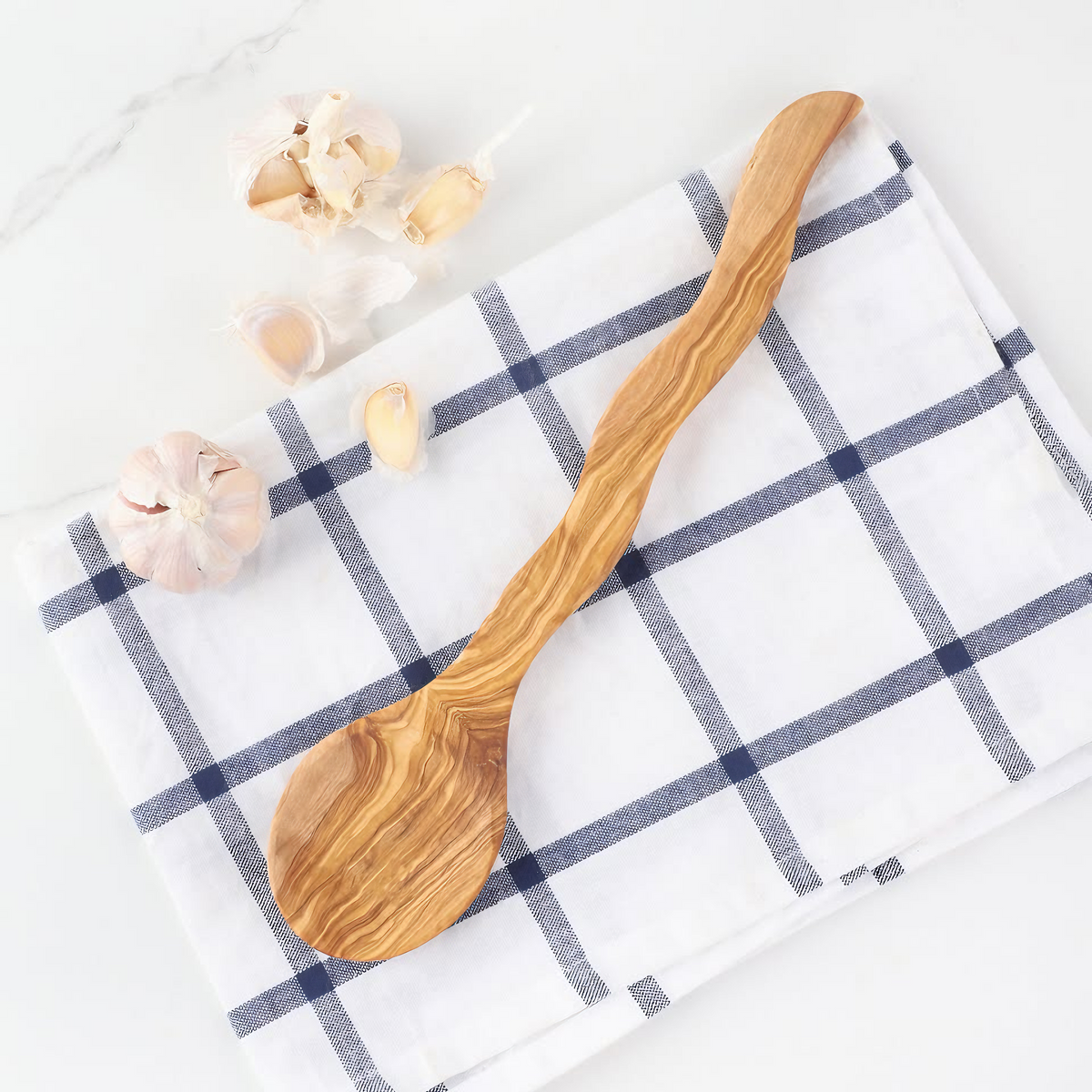 Cuillère de cuisine en bois d'olivier