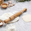 Rouleau à pâtisserie artisanal en bois d'olivier