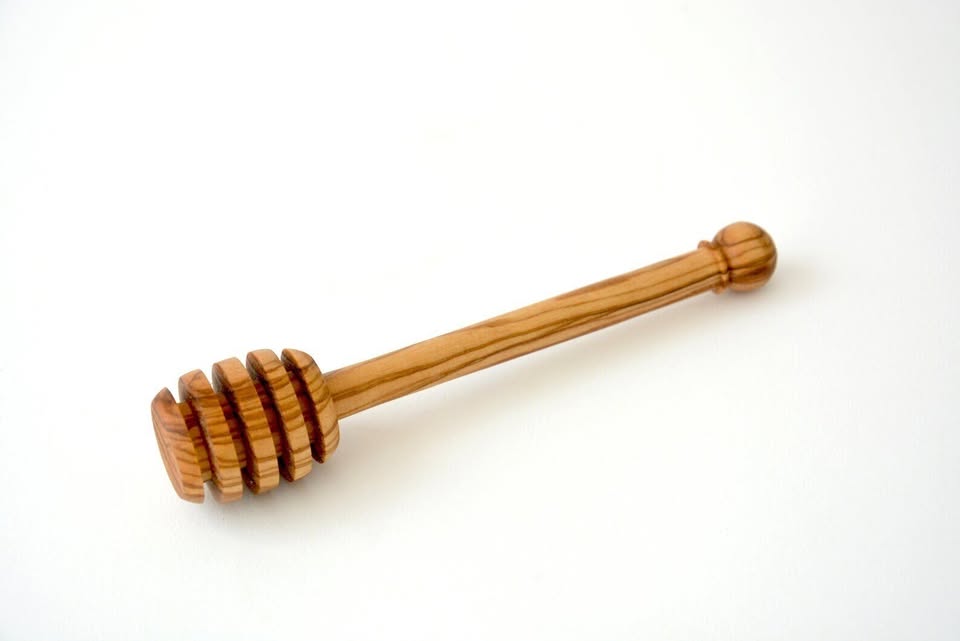 Cuillère à miel en bois d'olivier fait main