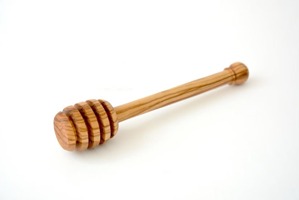 Cuillère à miel en bois d'olivier fait main