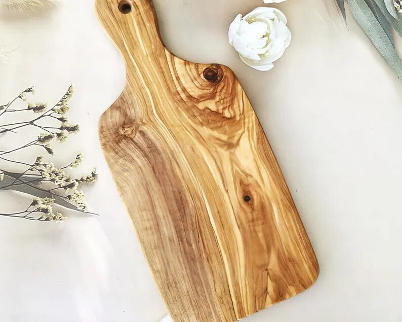 Planche de présentation en bois d'olivier
