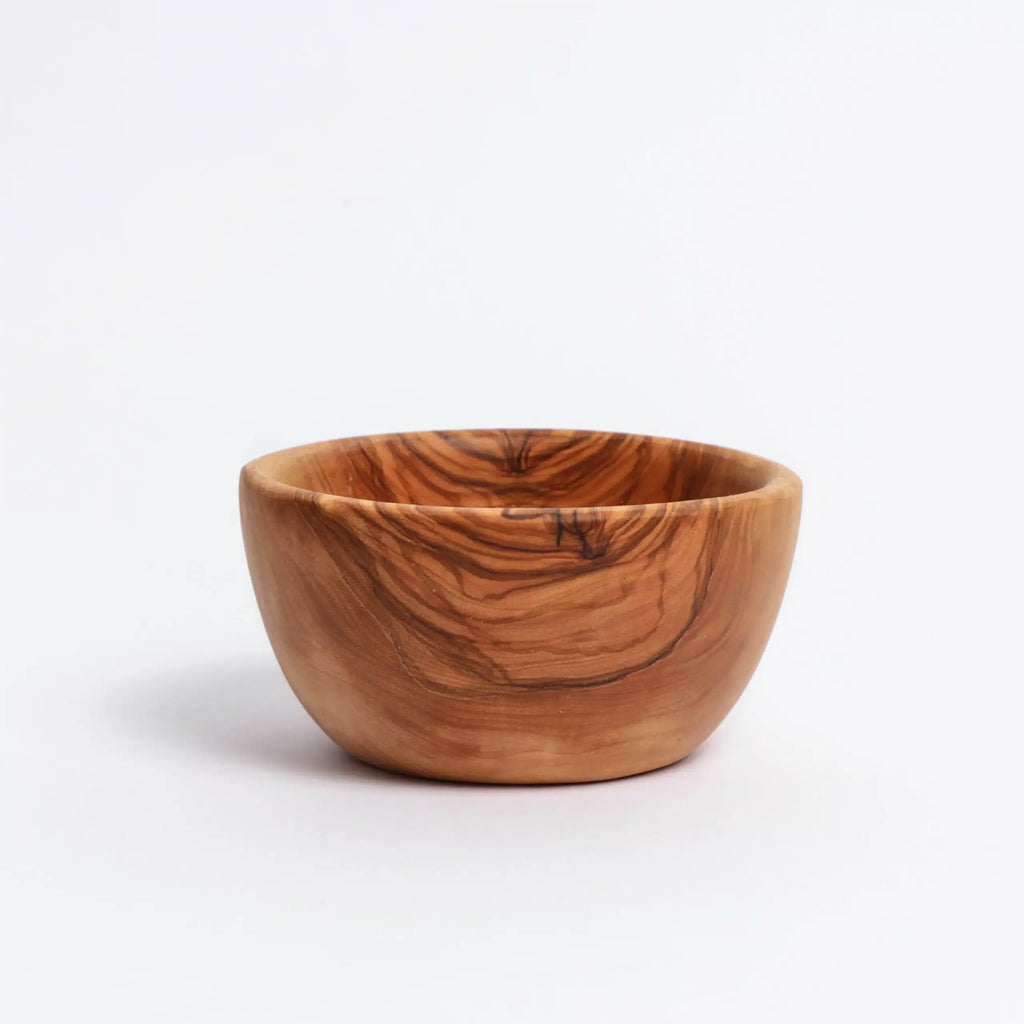 Bol artisanal de taille moyenne en bois d'olivier