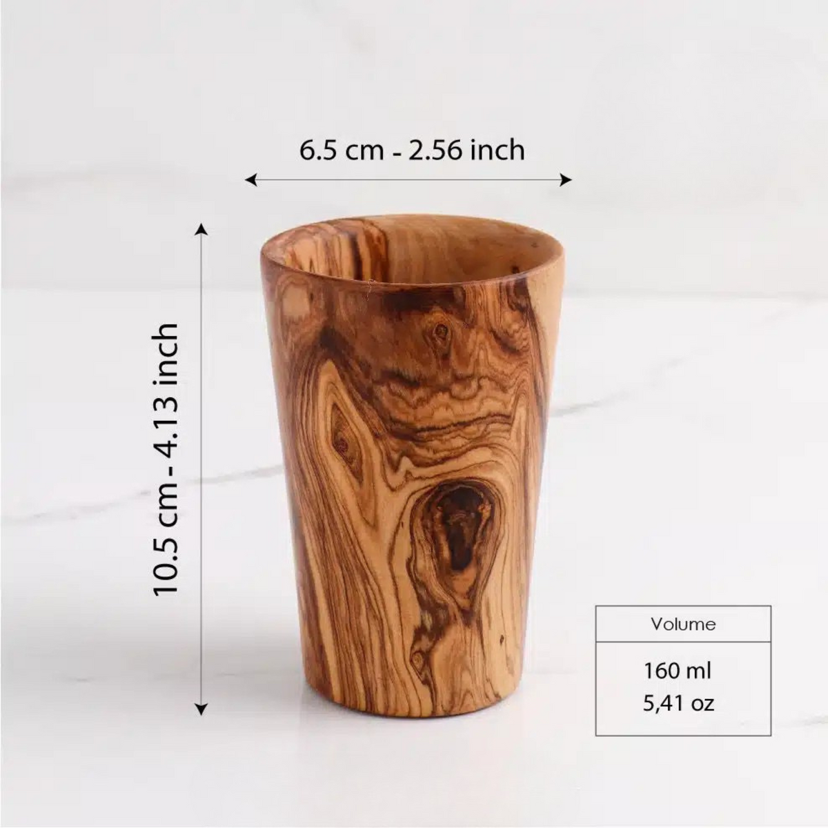 mug en bois d'olivier fait main