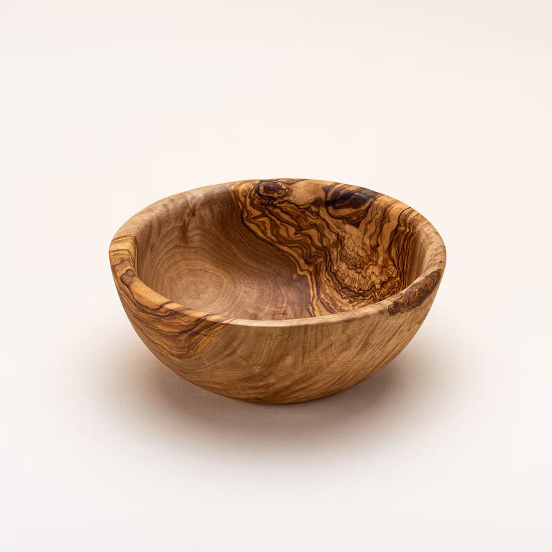 Salière en bois d'olivier 10 cm