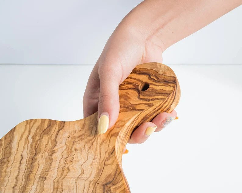 Planche de présentation en bois d'olivier