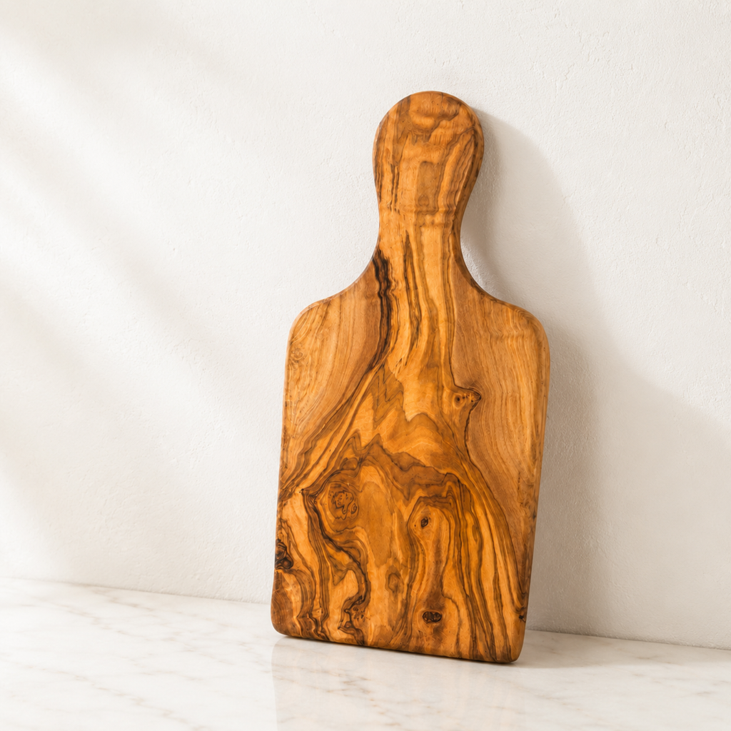 Petite planche à découper en bois d'olivier 25 cm