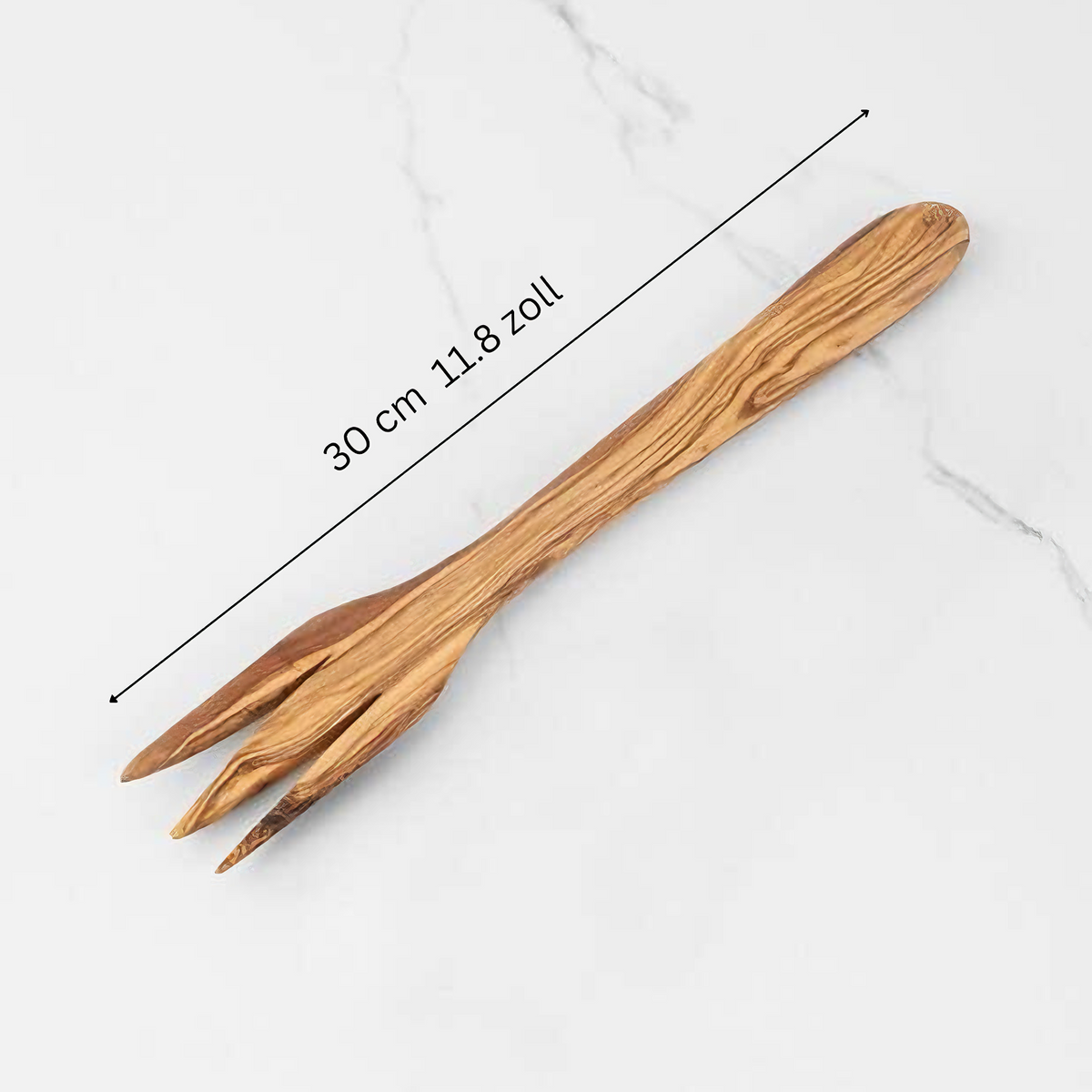 Fourchette de service en bois d'olivier