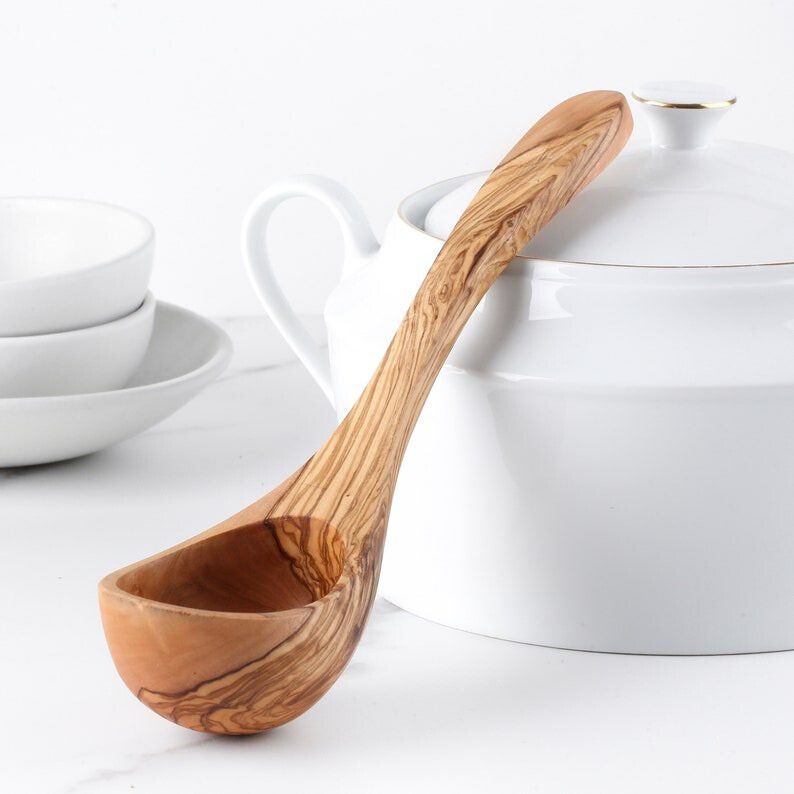Louche à soupe artisanale
