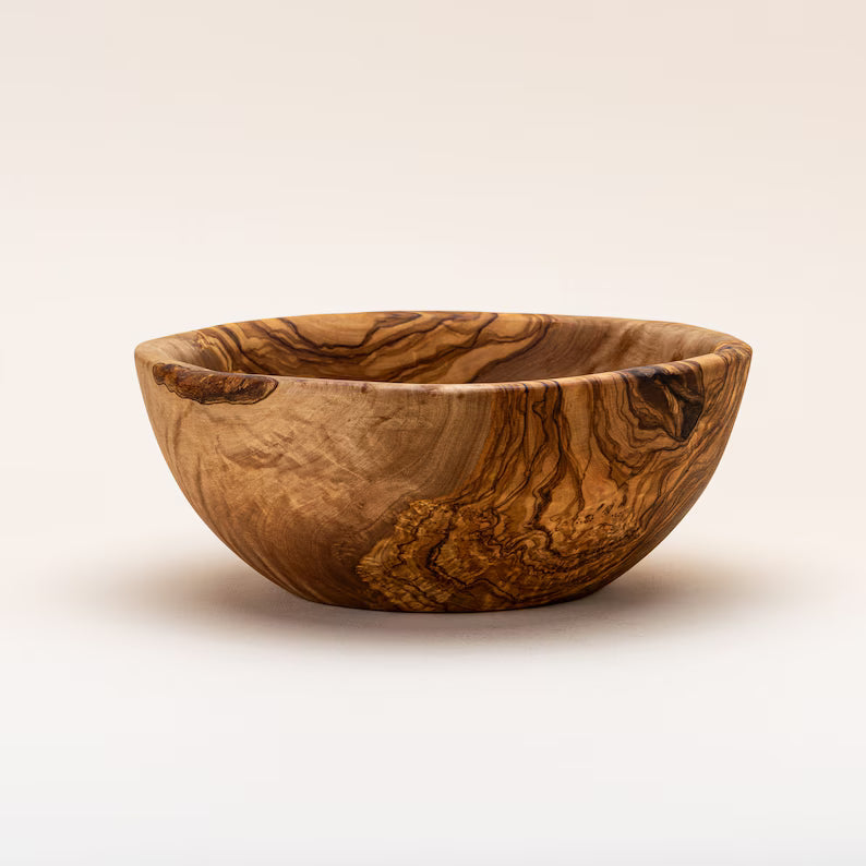 Salière en bois d'olivier 10 cm