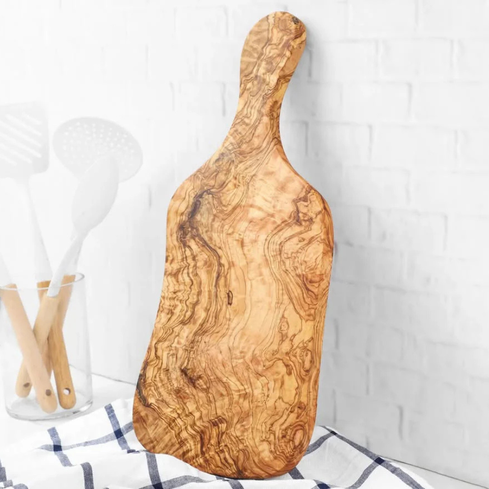 planche à découper artisanale en bois d'olivier