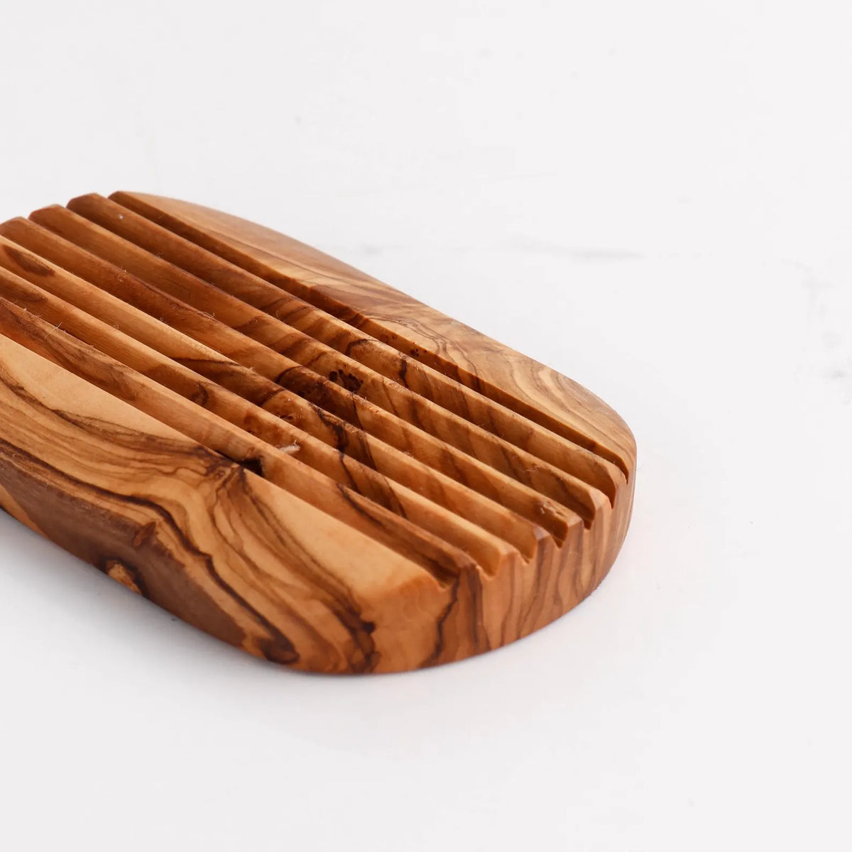 Porte-savon en bois d'olivier fabriqué à la main
