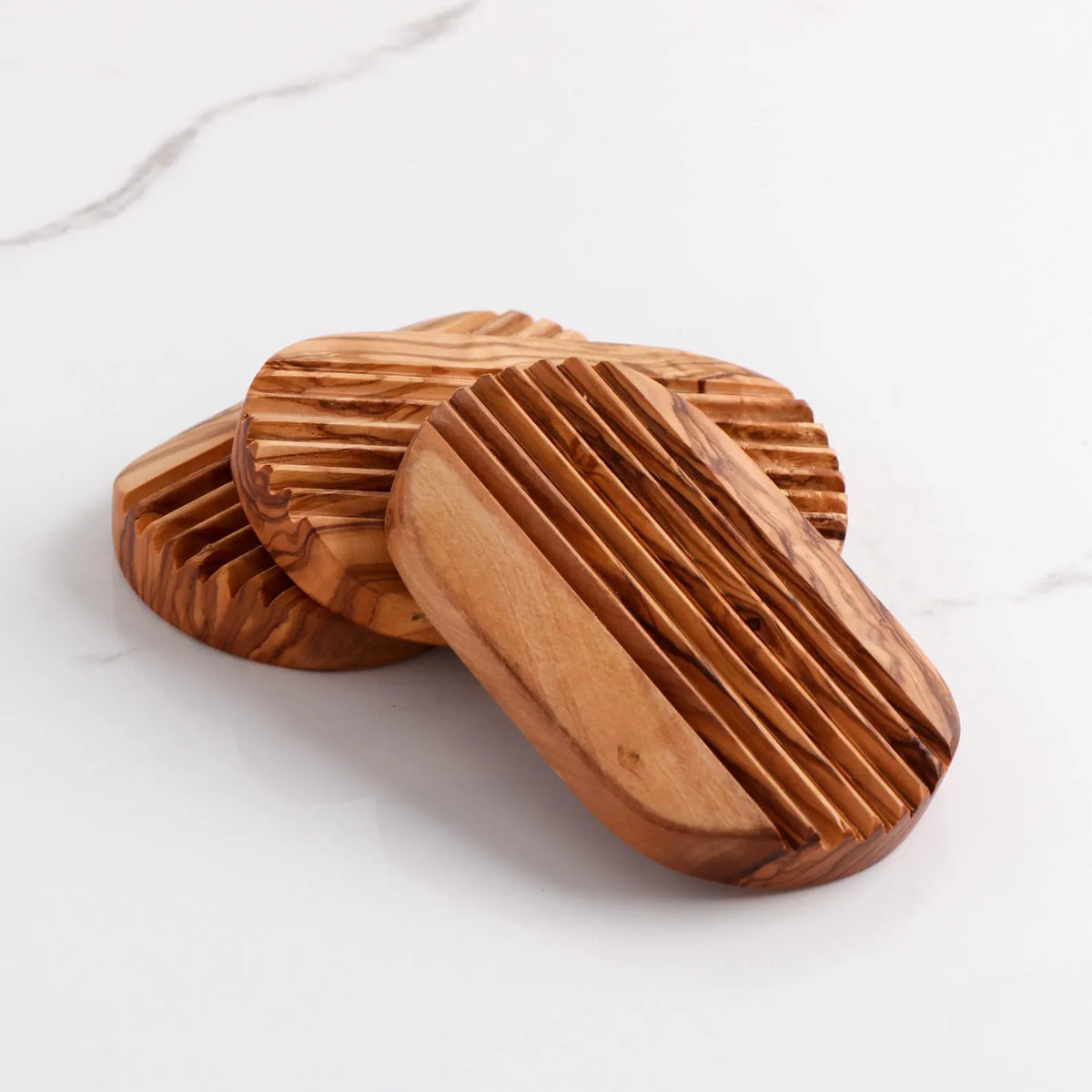 Porte-savon en bois d'olivier fabriqué à la main