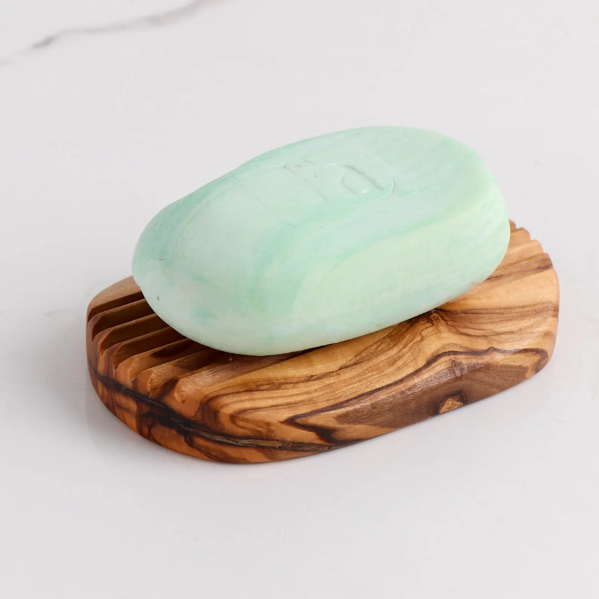 Porte-savon en bois d'olivier fabriqué à la main