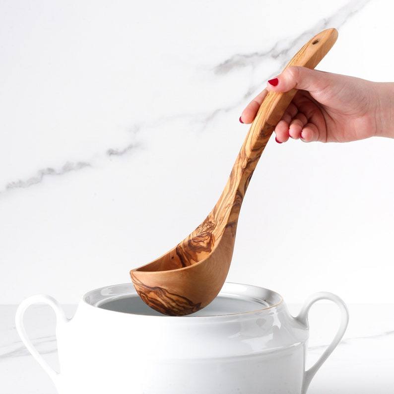 Louche à soupe artisanale